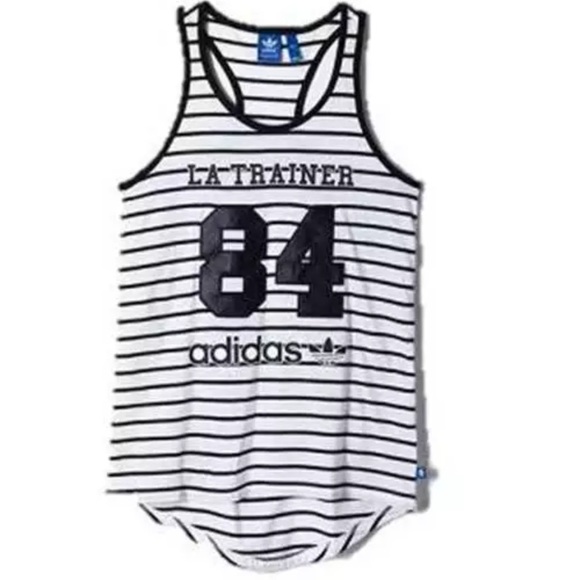 adidas Tops - ADIDAS Striped "LA TRAINER 84" Tank Top Size S adidas Tops - ADIDAS Striped "LA TRAINER 84" Tank Top Size S